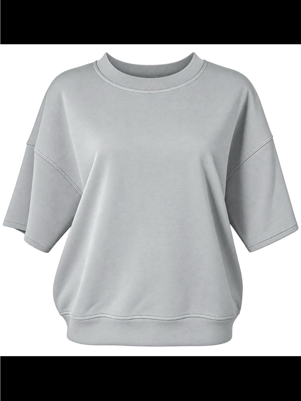Yogalicious NWT Blue-Gray Softlite Top M Oversized MODAL